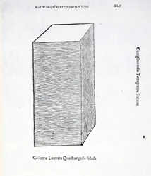Columna laterata quadrangula solida, illustration de 